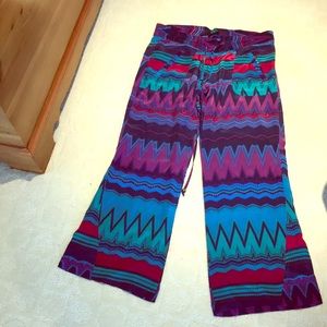 Olivaceous tribal pants